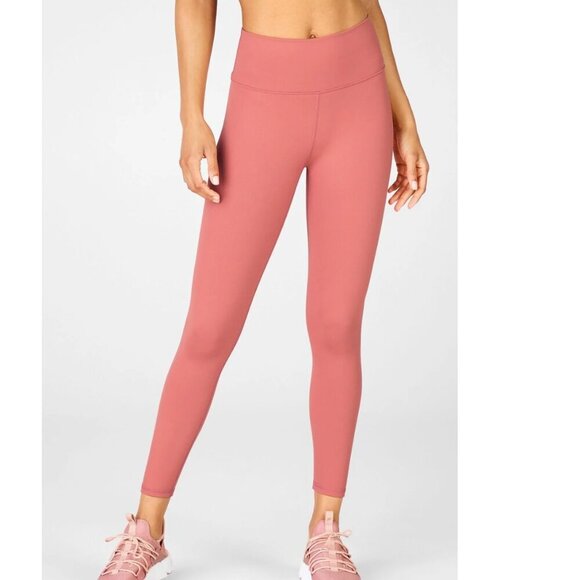 Fabletics Pants - Fabletics Boost PowerHold High-Waisted 7/8 Legging Dusty Cedar Size M